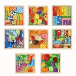 Puzzle créatif en bois Montessori pour enfants – Image 5