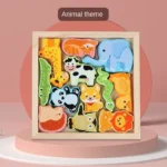 Puzzle créatif en bois Montessori pour enfants – Image 6
