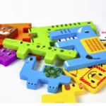Puzzle en bois Montessori, personnages d'animaux, blocs russes mignons – Image 6