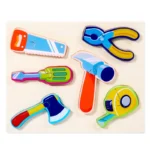 Puzzle en bois pour enfants, fruits et animaux – Image 5