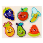 Puzzle en bois pour enfants, fruits et animaux – Image 6