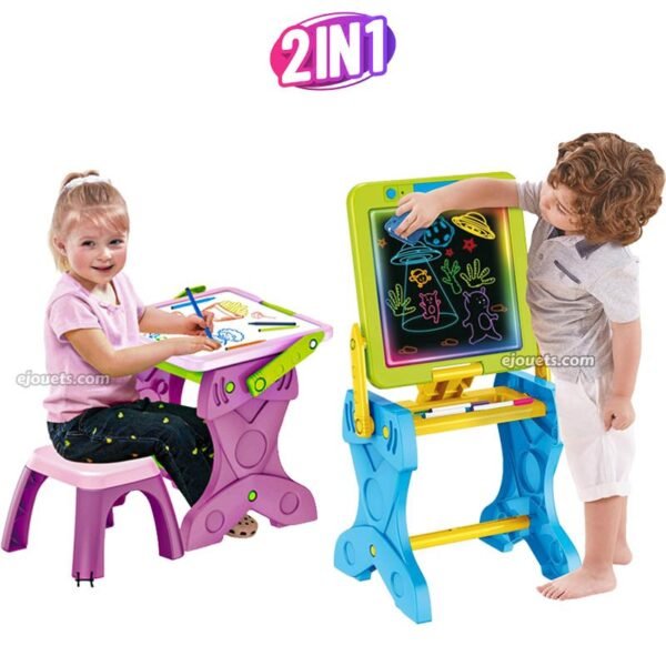 2 EN 1Ensemble de bureau et chaise pour enfants