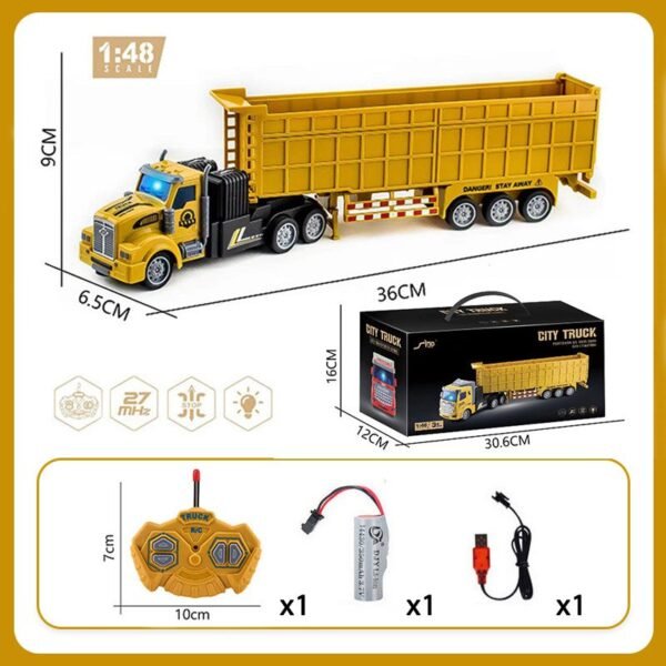 Camion RC avec remorque - 27Mhz - 1:48 - Camion jouet