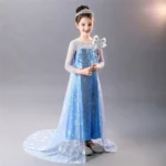 Robe de noël Elsa pour filles – Image 3