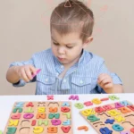 Jouets Montessori en bois 6 en 1, jouets éducatifs pour les tout-petits all in one – Image 12