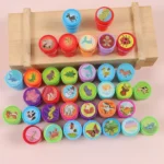 12 Tampons Enfants, Multicolore SMILEYS Coffret tampon – Image 2