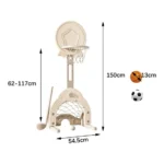 Ensemble de paniers de basket-ball, jouets de sport d'intérieur et d'extérieur, 3 en 1 – Image 6