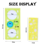 Ensemble de pochoirs de dessin spirographe géométrique pour enfants, modèle de peinture, artisanat d'art, jouet créatif, variété de fleurs, règle - AliExpress 26 – Image 6