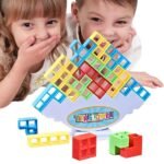 Jeu d'équilibre pour enfants et adultes, jouets empilables, jeu de société, famille parfaite – Image 7