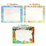 Polymères magiques à dessin à l'eau avec stylos magiques réutilisables, DrelyMontessori, tableau de peinture, jouets pour enfants, 100x80cm – Image 6