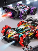 Voiture RC F1 Drift avec lumières Led, musique 2.4G, gant, geste, Radio, télécommande, pulvérisation, voiture de cascade, 4WD – Image 5