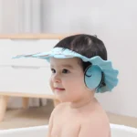 Bonnet de douche souple réglable pour enfants, chapeau de bain pour enfants de 0 à 6 ans – Image 2
