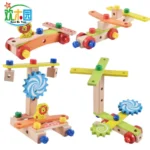 Chaise d'Assemblage Multifonctionnelle en Bois 🛠️ - Jeu de Construction Créatif 4-en-1 – Image 4