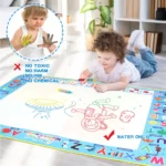 Polymères magiques à dessin à l'eau avec stylos magiques réutilisables, DrelyMontessori, tableau de peinture, jouets pour enfants, 100x80cm – Image 3