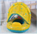 Flotteur de natation gonflable pour bébé, avec auvent solaire – Image 7