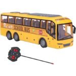 Bus Scolaire RC - Bus Jouet télécommandé avec Lumières LED