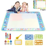 Polymères magiques à dessin à l'eau avec stylos magiques réutilisables, DrelyMontessori, tableau de peinture, jouets pour enfants, 100x80cm