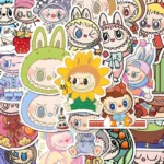 Paquet d'autocollants imperméables de dessin animé de monstre Labubu, bouteille d'eau mignonne pour ordinateur portable, Skateboard, Scrapbook, accessoires Anime, 20 pièces – Image 3