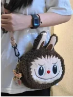 Labubu City Park Limited sac à bandoulière portefeuille en peluche sac mobile dames carte amour dessin animé sac à bandoulière sac à main fille cadeau