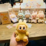 LABUBU monsters poupée en peluche mignonne, porte-clés,17 cm,  pour décoration d'intérieur, cadeaux de fête – Image 5
