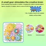 Décennie s de Construction Électriques à Grandes Particules pour Enfant, Bricolage, Couleurs Rotatives, Équipés Aléatoirement de Batterie 1 n ° 5, 83 Pièces – Image 5