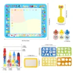 Polymères magiques à dessin à l'eau avec stylos magiques réutilisables, DrelyMontessori, tableau de peinture, jouets pour enfants, 100x80cm – Image 5