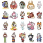 Paquet d'autocollants imperméables de dessin animé de monstre Labubu, bouteille d'eau mignonne pour ordinateur portable, Skateboard, Scrapbook, accessoires Anime, 20 pièces – Image 6