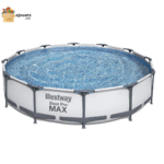 Bestway Steel Pro Max – Piscine hors sol ronde, 366 x 76 cm, pompes de filtration incluse et filtre d'eau – Image 2