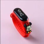 Montre tactile disney pour enfants LED numérique électronique Rouge