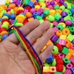 Kit de création de perles colorées, ensemble de perles en plastique non chargées pour bracelet de bricolage – Image 6