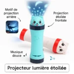 Lampe de poche de projection de dessin animé pour enfants, 3 cartes, 24 modèles