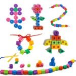 Kit de création de perles colorées, ensemble de perles en plastique non chargées pour bracelet de bricolage – Image 4