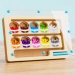 Labyrinthe de Perles en Bois Magnétique - Améliore la Coordination Œil-Main & les Compétences Mathématiques – Image 2