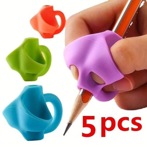 5pcs Étudiant Grip Pen Correcteur Set  Élèves de l'école primaire Écriture Correcteur