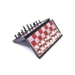 Jeux des échecs Chess Set & Checker Magnétique couleur de bois – Image 4