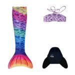 Kuaki Mermaids 3 pièces - Ensemble de sirène pour la Natation pour les filles – Image 2