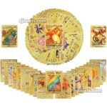 Pack de 30 Cartes Pokmon 3D 10Gold +10 Noir+10 Gris avec emballage dorée 2024 – Image 4