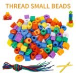 Kit de création de perles colorées, ensemble de perles en plastique non chargées pour bracelet de bricolage