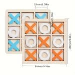 Jeu de société Wood XOXO | Jeu de table familial classique | – Image 5