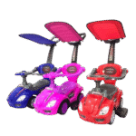 Voiture pour bébé MEGA CAR DELUXE  3en1 avec Musique  et protège soleil