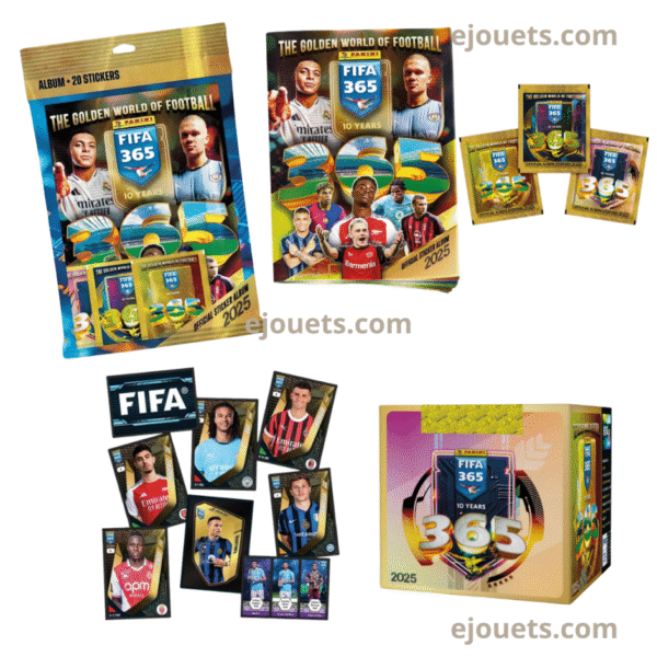 Panini Starter Pack Album FIFA 365 2025 + 20 Stickers + Boîte de 50 Pochettes