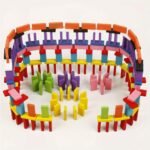 100 pièces de dominos en bois, Jouets de puzzle – Image 8