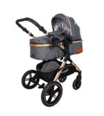 POUSSETTE TENDANCE RÉVERSIBLE GRIS – MON BÉBÉ
