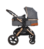 POUSSETTE TENDANCE RÉVERSIBLE GRIS – MON BÉBÉ – Image 3