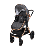 POUSSETTE TENDANCE RÉVERSIBLE GRIS – MON BÉBÉ – Image 4