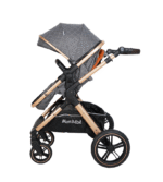 POUSSETTE TENDANCE RÉVERSIBLE GRIS – MON BÉBÉ – Image 6