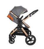POUSSETTE TENDANCE RÉVERSIBLE GRIS – MON BÉBÉ – Image 7