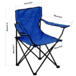 chaise pliante Portable, chaise à dossier haute, légère, pour Camping en plein air, , pêche, siège de plage – Image 3