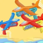 Lanceur d'avion Shoous Foetal Ding pour enfants, hélicoptère, modèle de lancer à la main, avion de catapulte à bulles, jouets de jeu de tir – Image 2