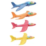 Lanceur d'avion Shoous Foetal Ding pour enfants, hélicoptère, modèle de lancer à la main, avion de catapulte à bulles, jouets de jeu de tir – Image 4